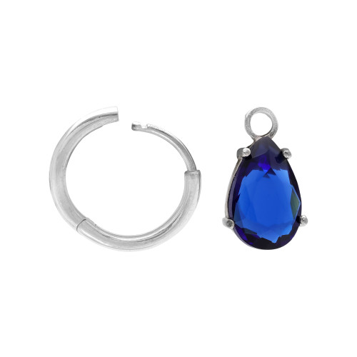 Серебряные серьги с кубическим цирконием