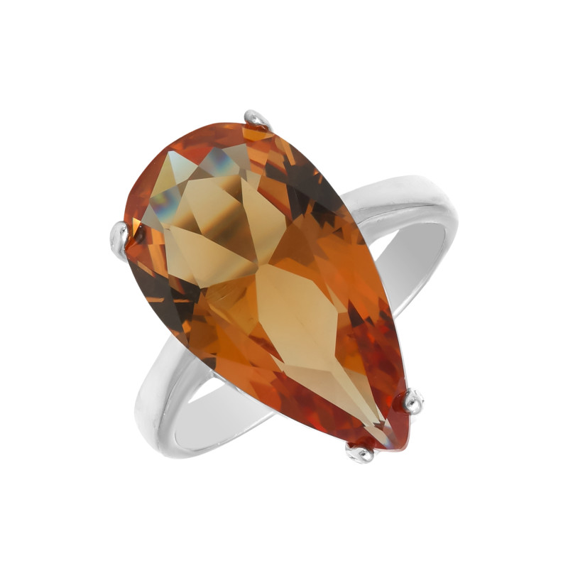 Кольцо серебряное с выращенным султанитом