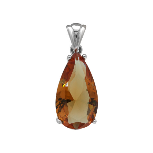 Подвеска серебряная с выращенным султанитом