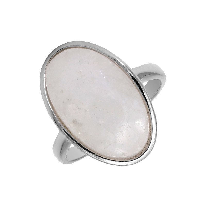 Кольцо серебряное с лунным камнем