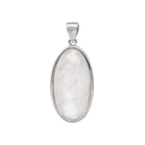 Подвеска серебряная с лунным камнем