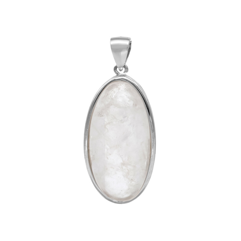 Подвеска серебряная с лунным камнем