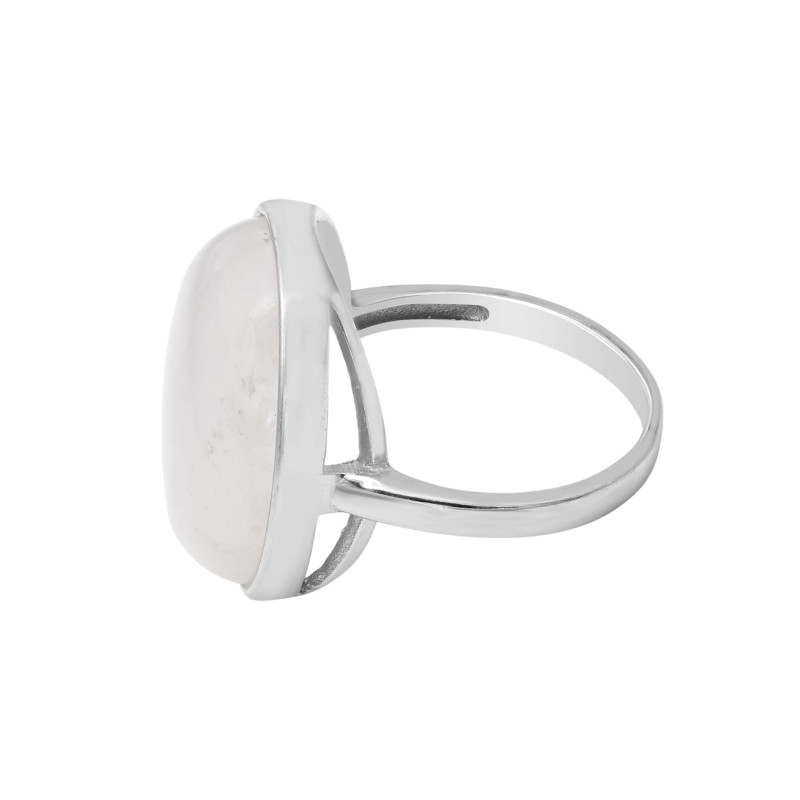 Кольцо серебряное с лунным камнем