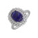 Кольцо с лазуритом и кубическим цирконием