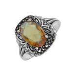 Комплект: серьги, кольцо и подвеска