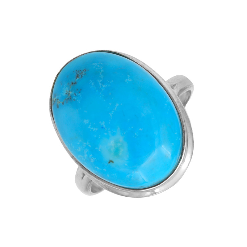 Серебряное кольцо с натуральной бирюзой