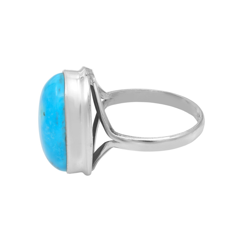 Серебряное кольцо с натуральной бирюзой