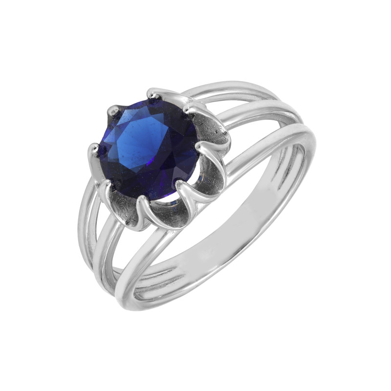 Серебряное кольцо с кубическим цирконием