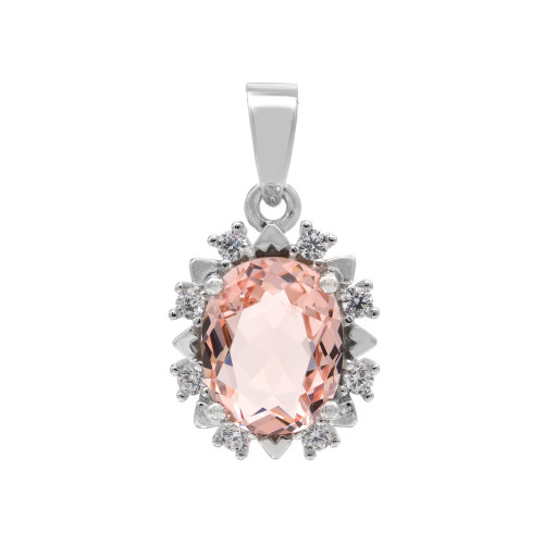 Серебряная подвеска с кубическим цирконием