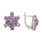 Серебряные серьги с аметистами