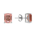 Серьги-пусеты с кубическим цирконием