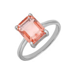 Серебряное кольцо с кубическим цирконием