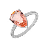 Серебряное кольцо с кубическим цирконием