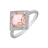 Серебряное кольцо с кубическим цирконием