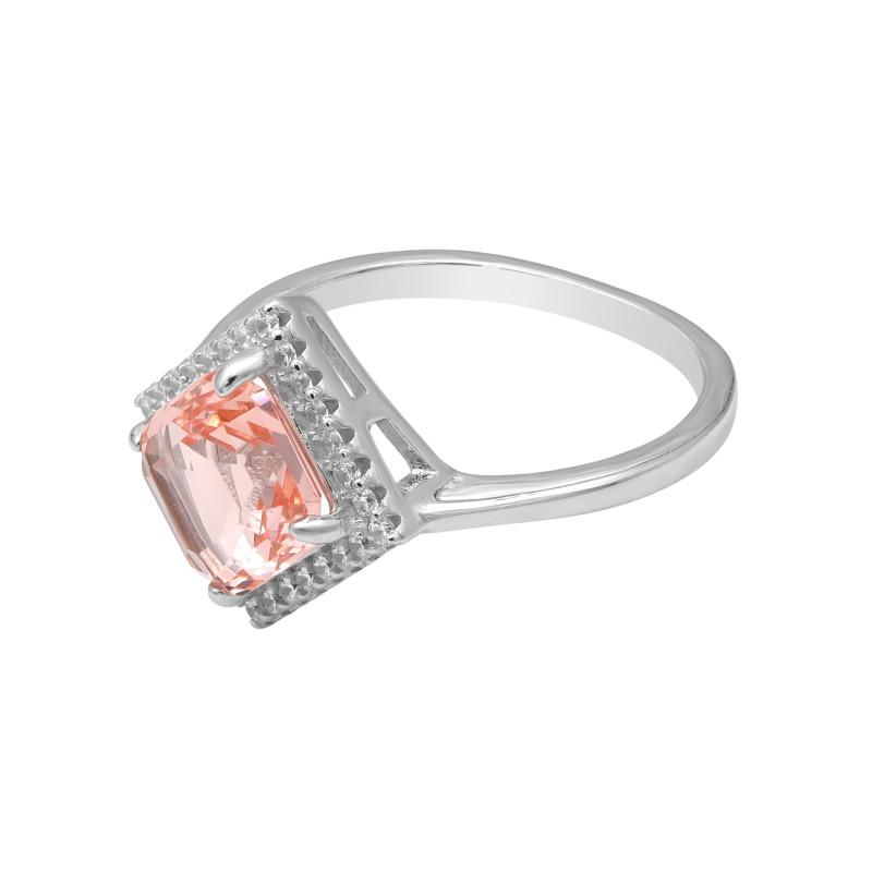 Серебряное кольцо с кубическим цирконием