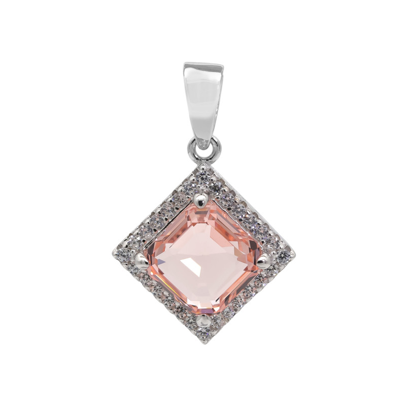 Серебряная подвеска с кубическим цирконием