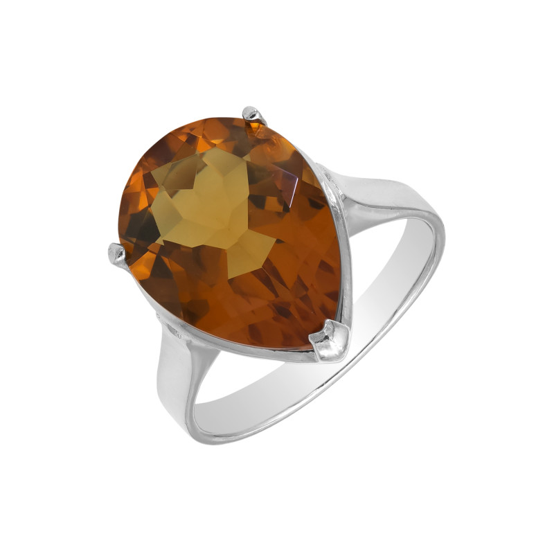 Кольцо серебряное с выращенным султанитом