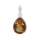 Подвеска серебряная с выращенным султанитом