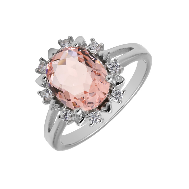 Серебряное кольцо с кубическим цирконием