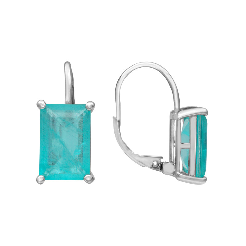 Серебряные серьги с кубическим цирконием