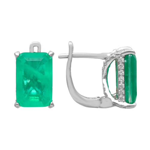 Серьги из серебра с кубическим цирконием