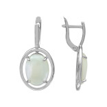 Серьги серебряные с перламутром