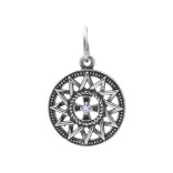 Серебряная подвеска с танзанитом