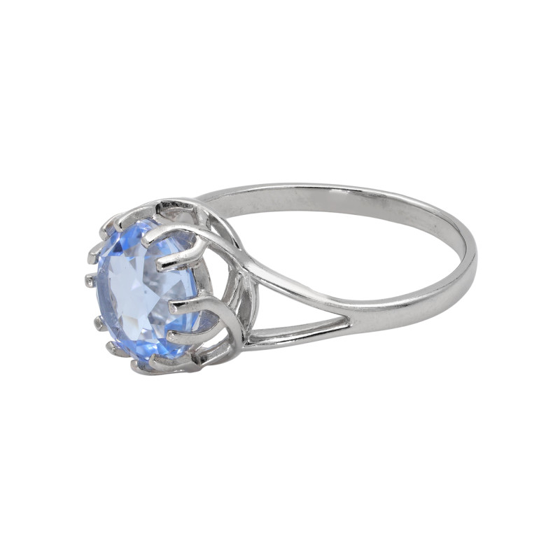 Кольцо из серебра с аквамарином