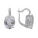 Серебряные серьги с горным хрусталём