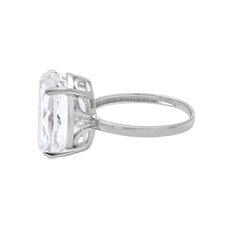 Серебряное кольцо с горным хрусталём