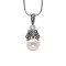 Серебряная подвеска с жемчугом
