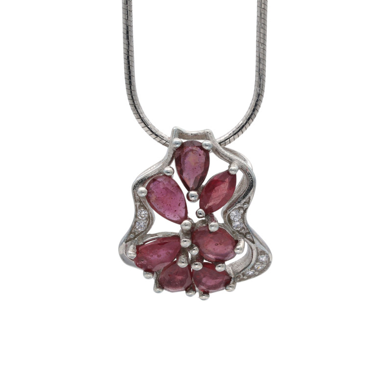 Комплект: серьги, кольцо и подвеска