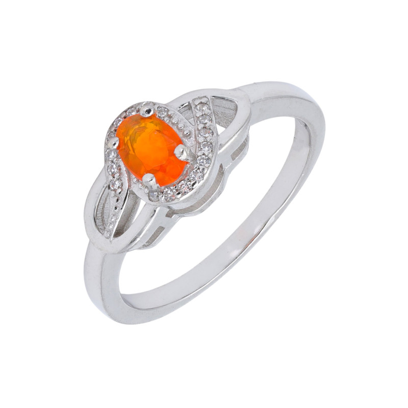 Серебряное кольцо с опалом