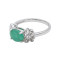 Кольцо из серебра с изумрудом
