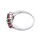 Кольцо серебряное с рубинами