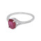 Серебряное кольцо с рубином