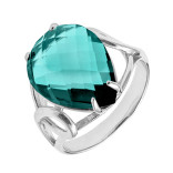 Серебряное кольцо с кварцем