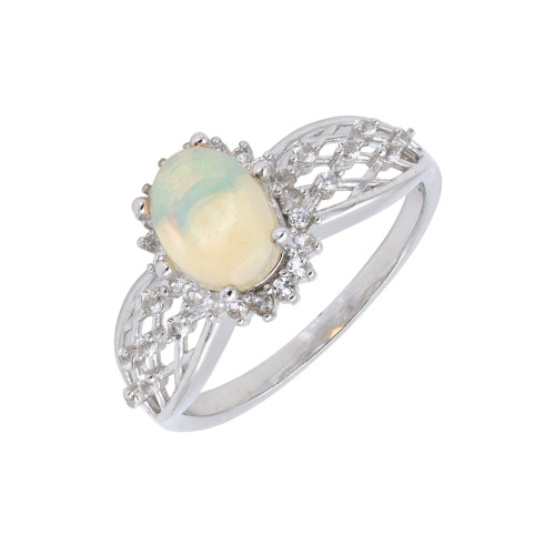 Серебряное кольцо с опалом