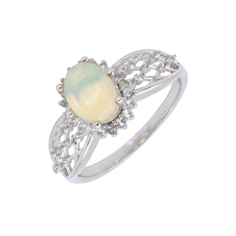 Серебряное кольцо с опалом