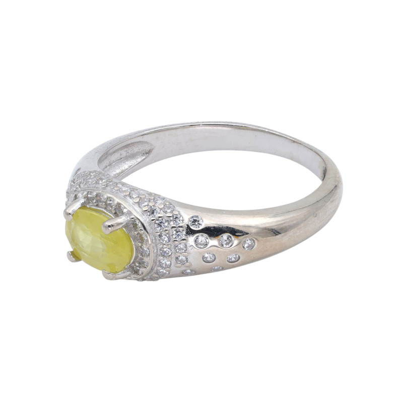 Серебряное кольцо с сапфиром