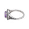 Кольцо серебряное с аметистом и шпинелью