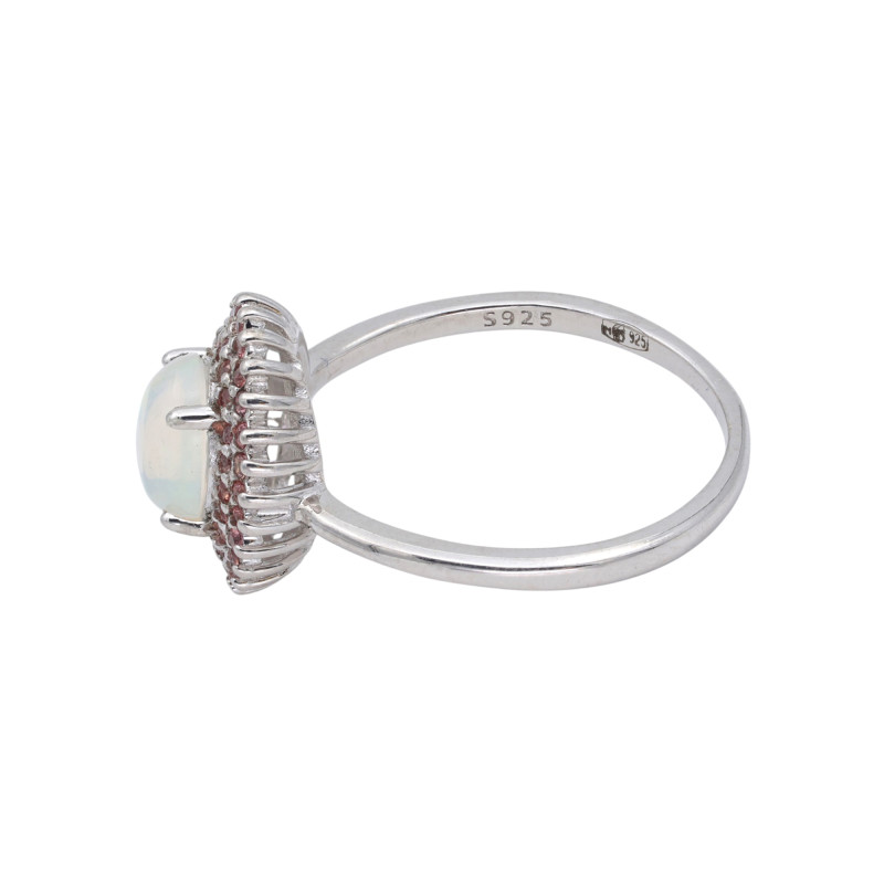 Кольцо из серебра с опалом