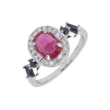 Комплект: серьги и кольцо