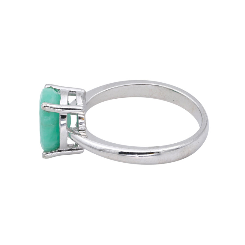 Кольцо серебряное с изумрудом