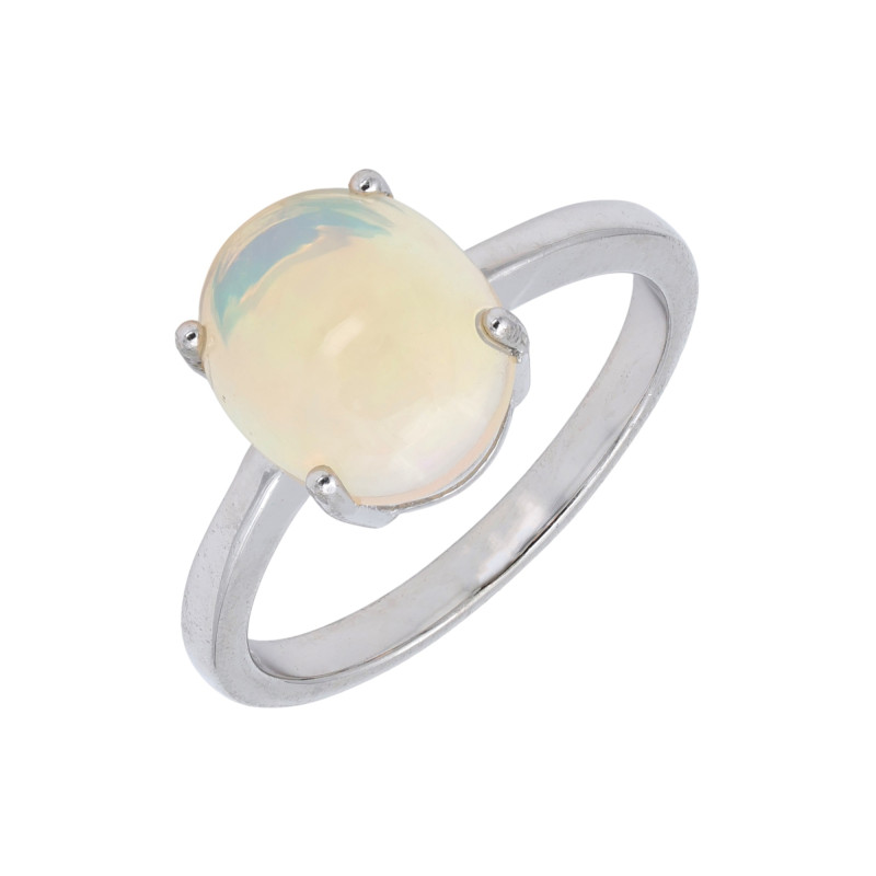 Кольцо из серебра с опалом