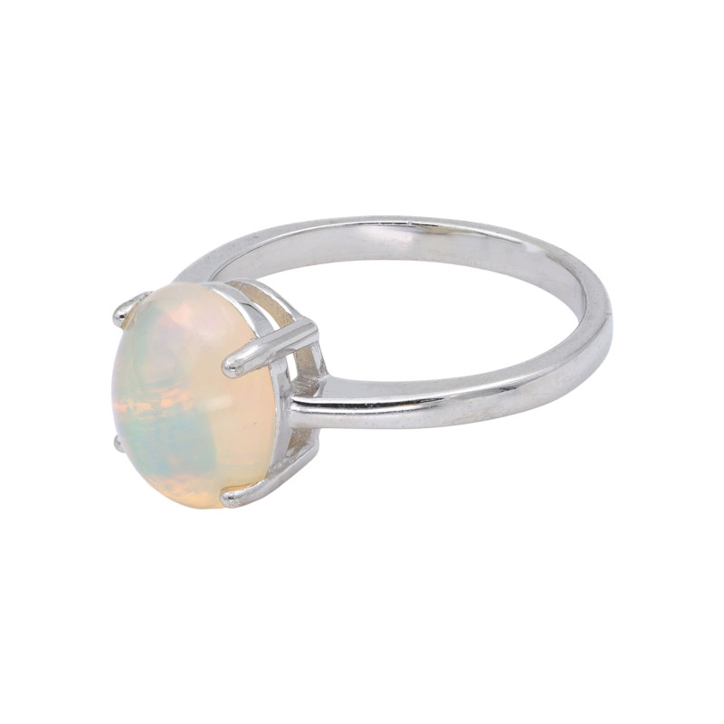 Кольцо из серебра с опалом