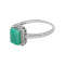 Кольцо серебряное с изумрудом