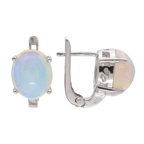 Серебряные серьги с опалом