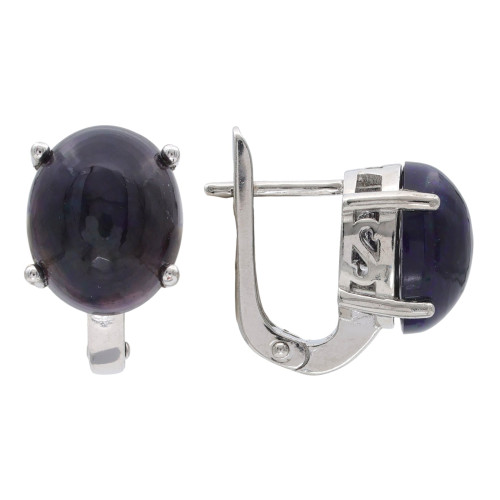 Серебряные серьги с опалом