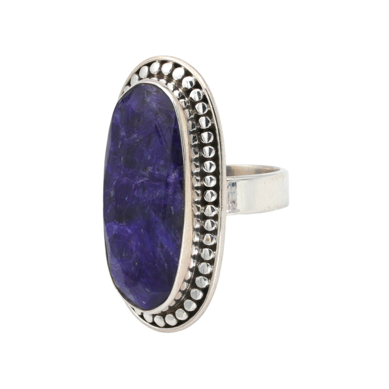 Серебряное кольцо с Сапфиром